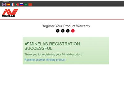 minelab serial number check